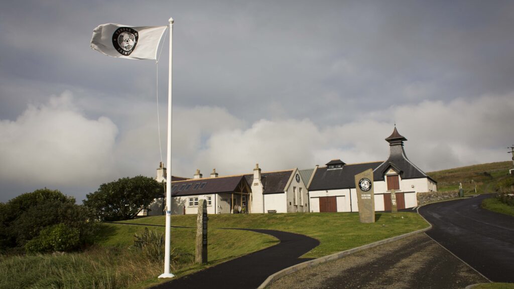 Orkney Brewery with flag flying