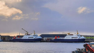 Feries in Kirkwall Harbour